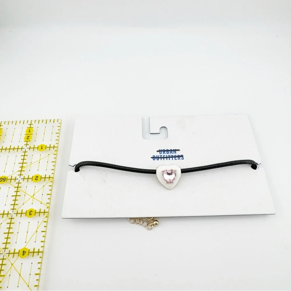 Urban Outfitters Black and‎ Pink Choker Necklace